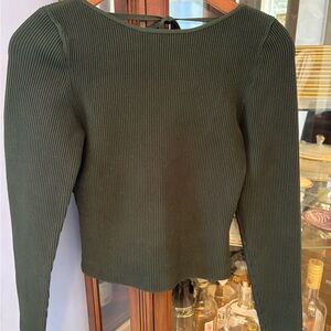 Aritzia Sculpt knit Scouted Long-Sleeve Top